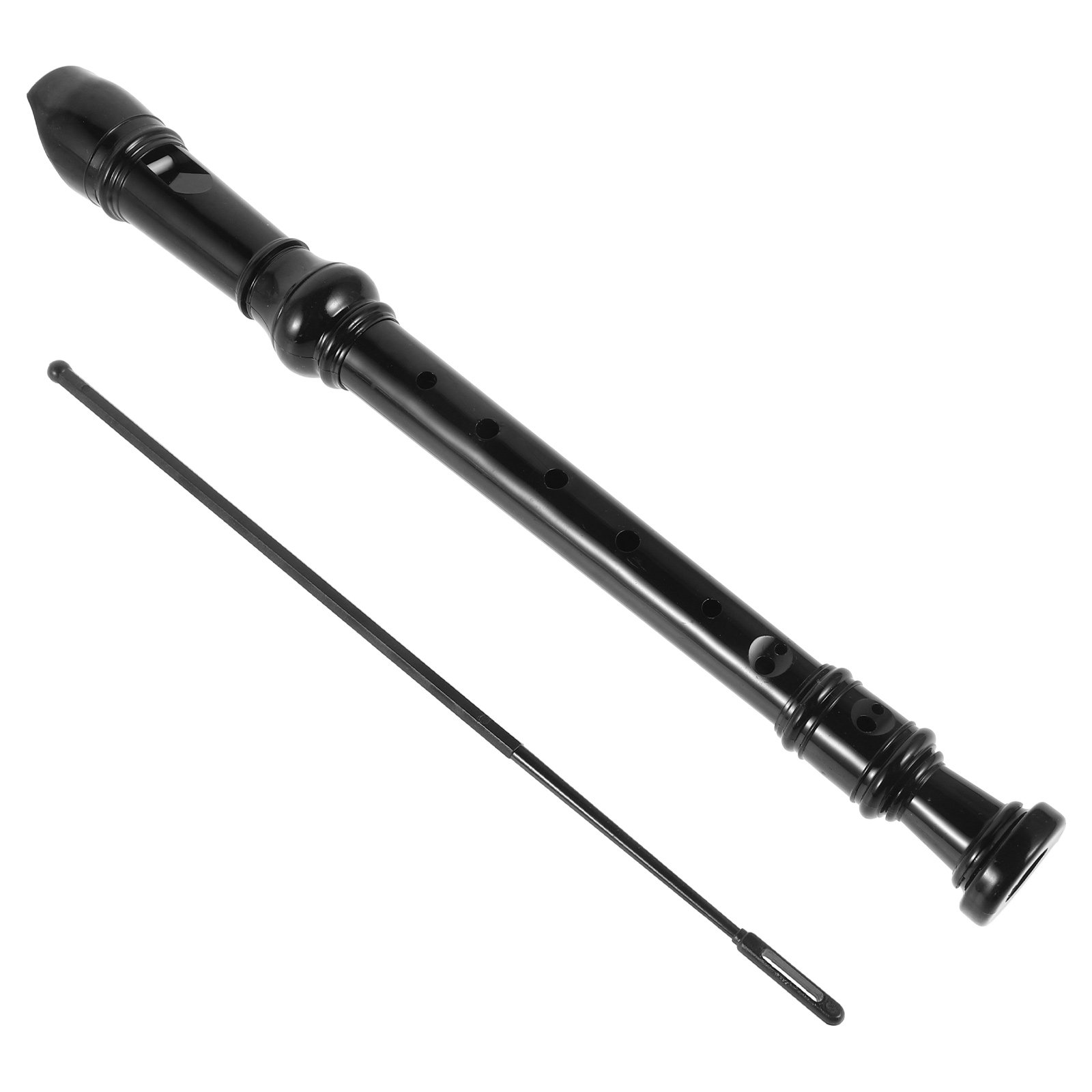Soprano Recorder Plastic - เครื่องดนตรีรีคอร์เดอร์โซปราโน ทำจากพลาสติก ABS สีดำ โปร่งใส มี