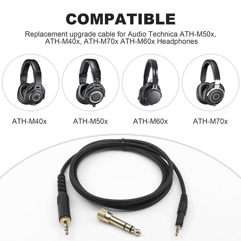 สายสัญญาณเสียงแบบขดสำหรับเปลี่ - Audio Technica Headphone Ath-M50X บทวิจารณ์และราคา