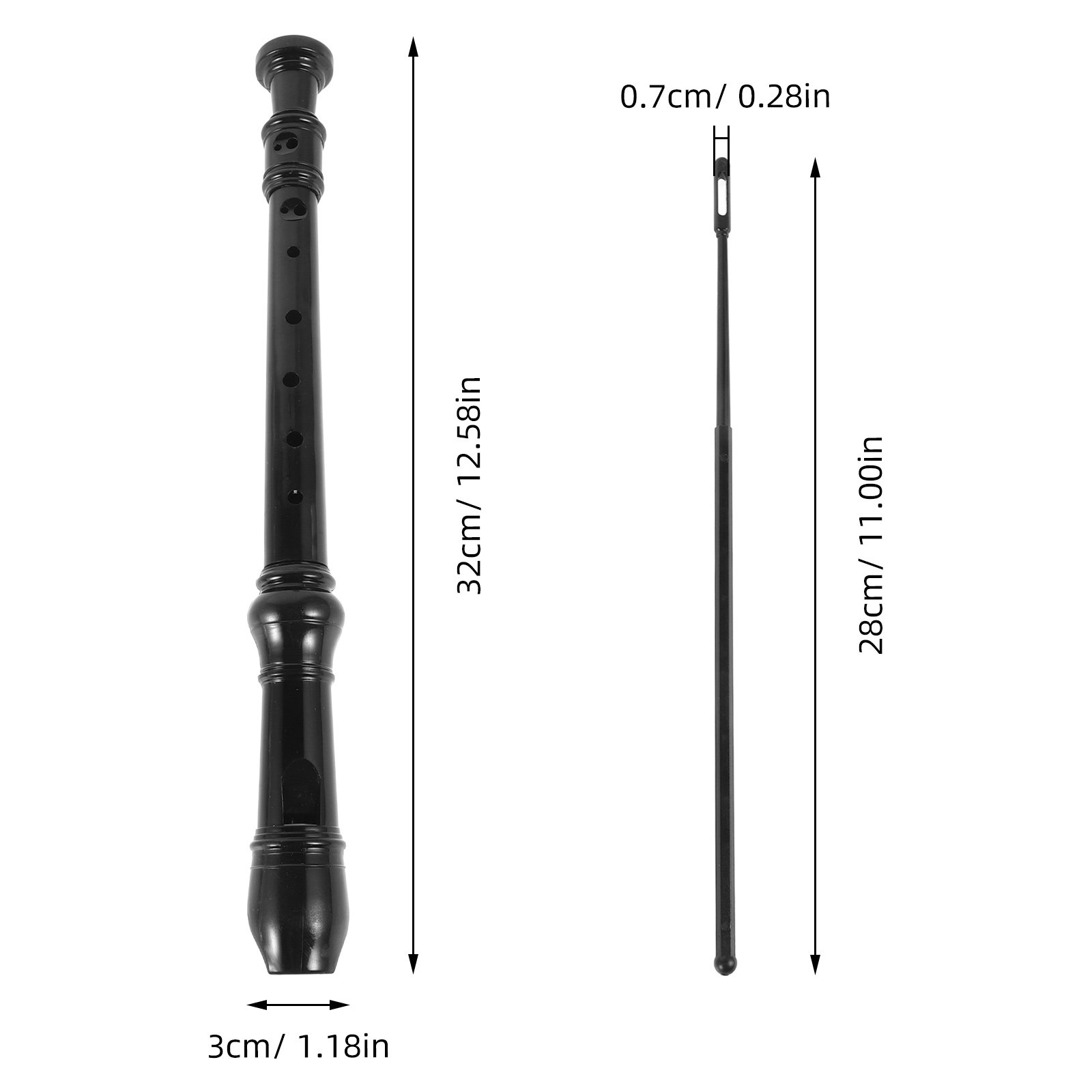 เครื่องดนตรีรีคอร์เดอร์โซปราโน - Soprano Recorder Plastic บทวิจารณ์และราคา